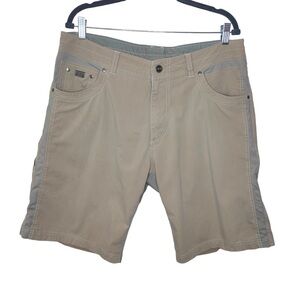Kuhl Men’s Size 38 Beige Khaki Outdoor Activewear Pocket Shorts